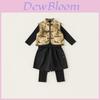 Boy Child Suit Set With Polyester Fabric For Spring And Autumn Playwear