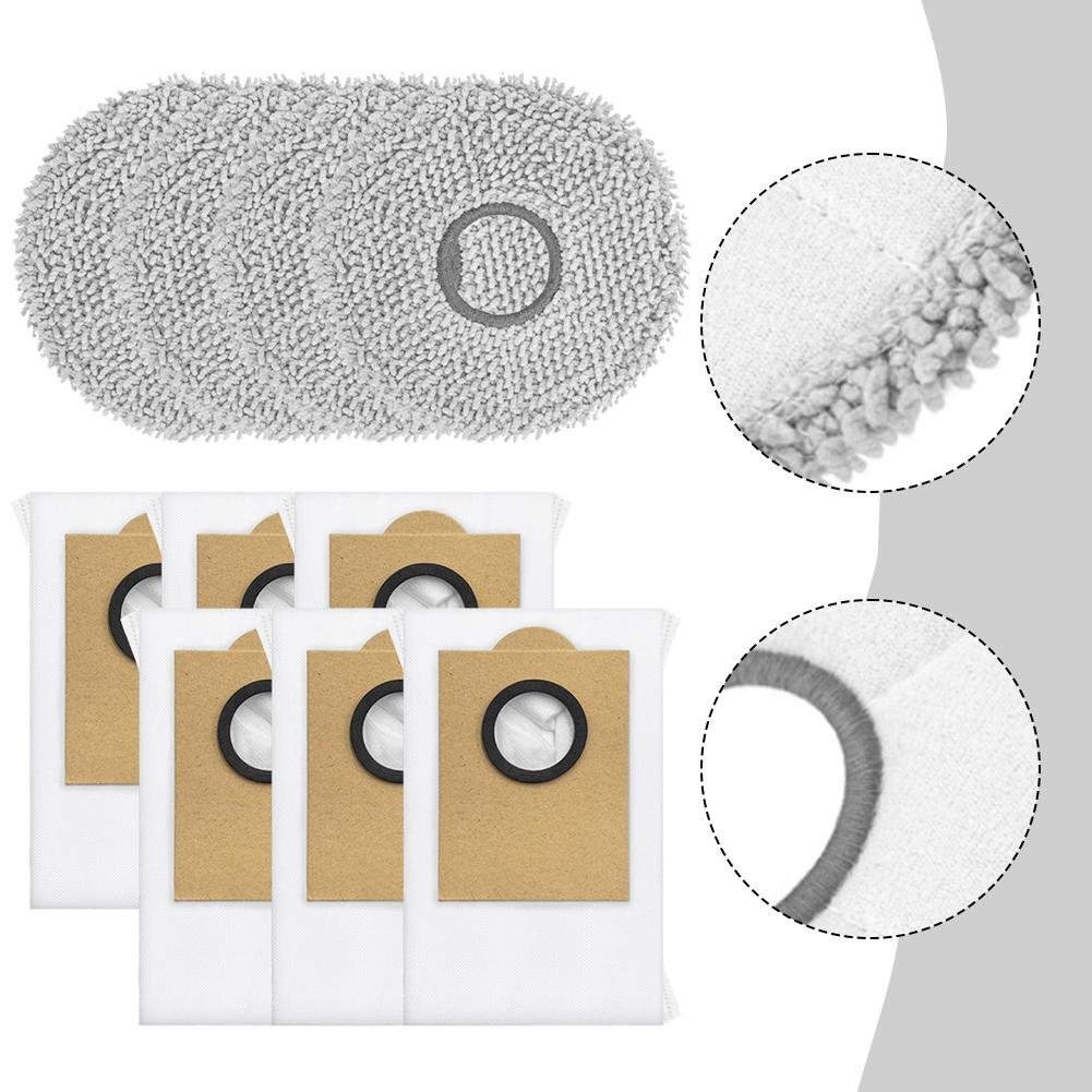 For LEFANT-M3 /M3 For Gen2 Robotic Vacuum Cleaner This Vacuum Cleaner Includes 4 Mop Pads And 6 Dust Bags.