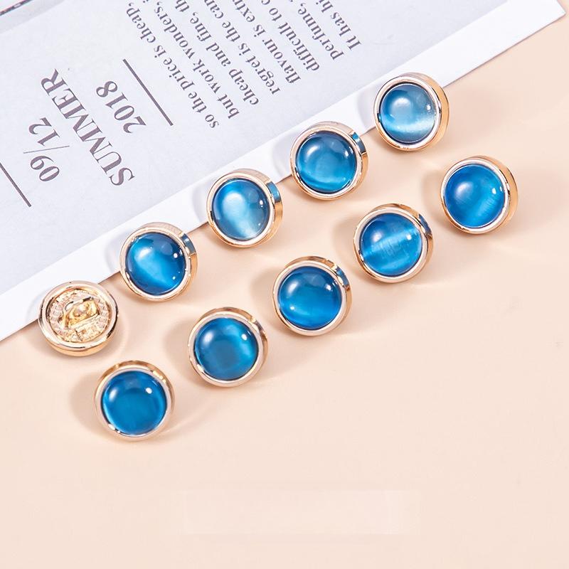 10pcs Colorful Shank Buttons 21/25mm Round Plastic Shank Buttons Coat Buttons DIY Clothes Sewing Accessories