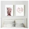 Scandinavian Luxury Pictures Home Decor Rose Gold Wall Art Tropical Pineapple S and Prints Geometric Heart Canvas Painting