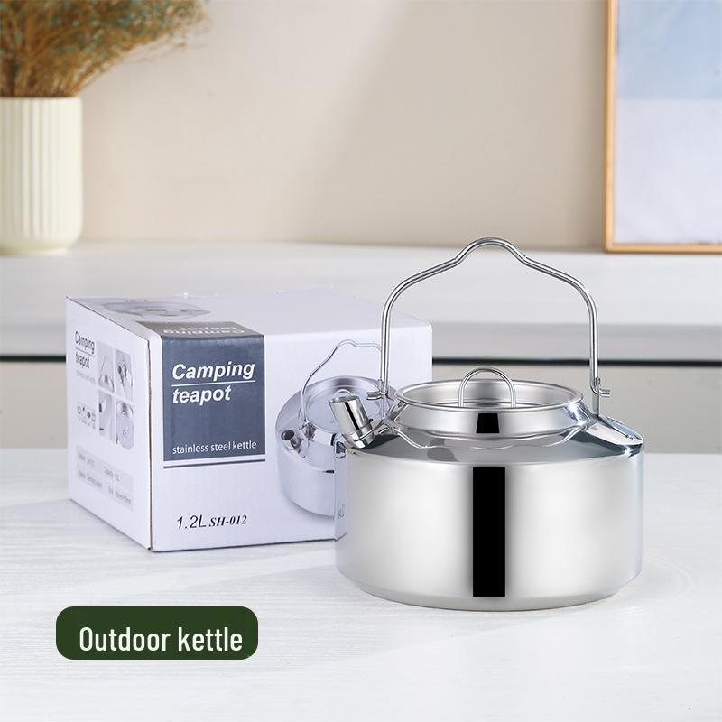 316 Stainless Steel Outdoor Camping Kettle for Tea Making
