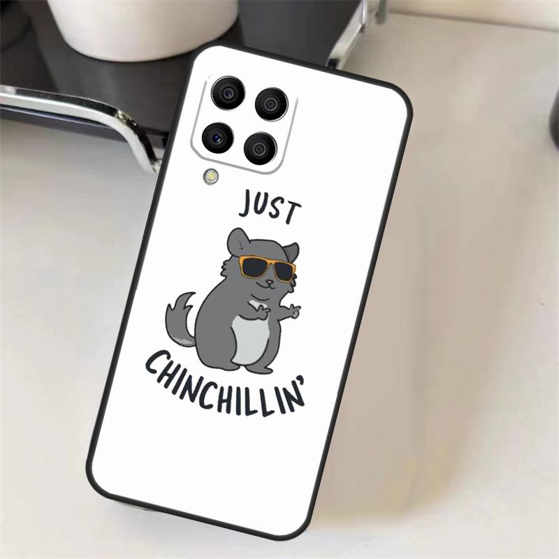 Cute Cartoon Chinchilla Case For Samsung Galaxy M15 M35 M55 M56 M36 M16 M06 M31 M13 M33 M53 M12 M32 M52 M14 M34 M54