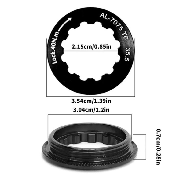 11T Cassette Flywheel Lock Cover Aluminum Alloys Freewheel Caps Rings Bike Flywheel Locking Washer Road Bike Part