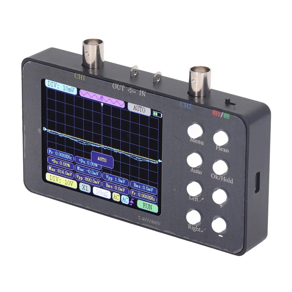 Digital Oscilloscope Portable Dual Channel 3.2 Inch Digital Automotive Oscilloscope with 50M Sample Rate