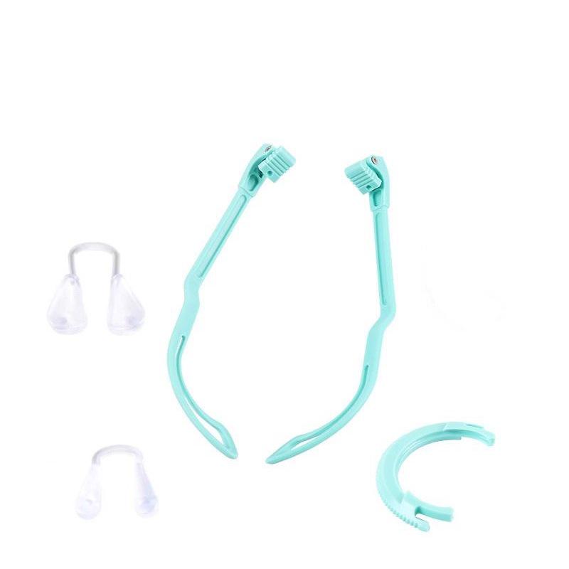 Eyeglasses Frame Replacement Accessories: Try-On Frame with Outer Ring, Nose Pad, and Degree Measuring Tools