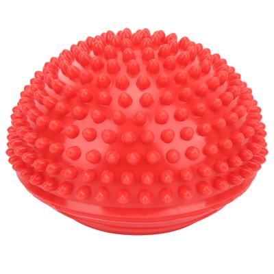Halbkreisförmiger Massage-Yoga-Ball Berührungs-Trainingsgerät Yoga-Balanceball Trainingsausrüstung für KleinkinderRot