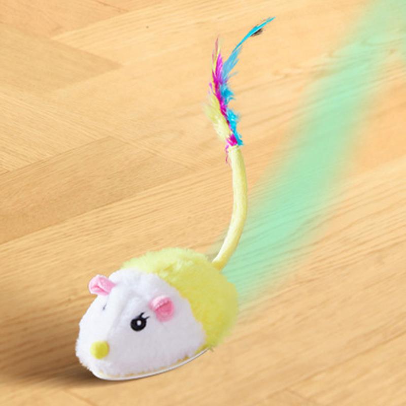 Interaktives Katzenspielzeug Maus Intelligent Sound Automatisch Bewegliche Maus Sicheres Katzenspielzeug Haustierspielzeug Weich Für Katze Kätzchen Drinnen Und