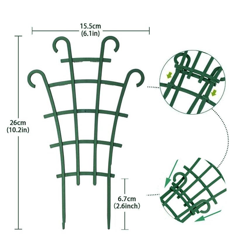 10pcs/set Garden Plant Trellis Support Flower Vine Climbing Frame Yard Potted Plant Climbing Support Shelf for Climbing Plants