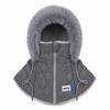 Faux Fur Lined Hooded Neck Warmer Warm Integrated Face Mask New Full Face Balaclava  Winter