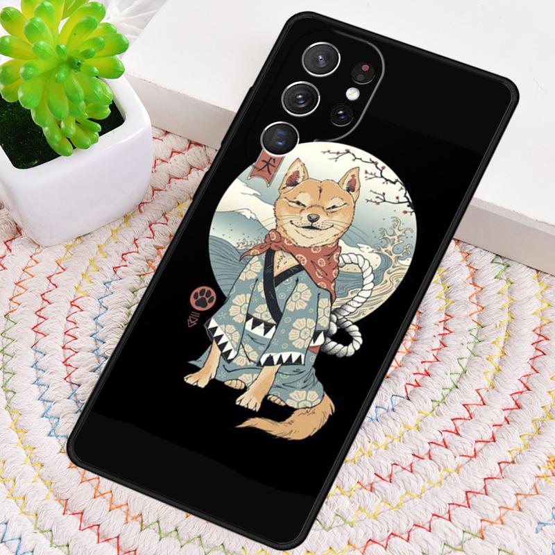 Japanischer Stil Tiger Katze Shiba Inu Silikon Handyhülle für Samsung Galaxy note 10 pro S26 S25 S24 S23 S22 S21 Plus Ultra Hülle