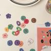 110pcs/1pack Cartoon Multicolor Self-adhesive Glitter Paper Stickers, Handheld DIY Decorative Material Stickers,Sealing Stickers