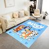 Bluey Friends Adventure Floor Rug Office Rug Suitable for Dining Room Foyer Kitchen Game Room Anti-slip Rug Anime Office Decor Gift for Festivals