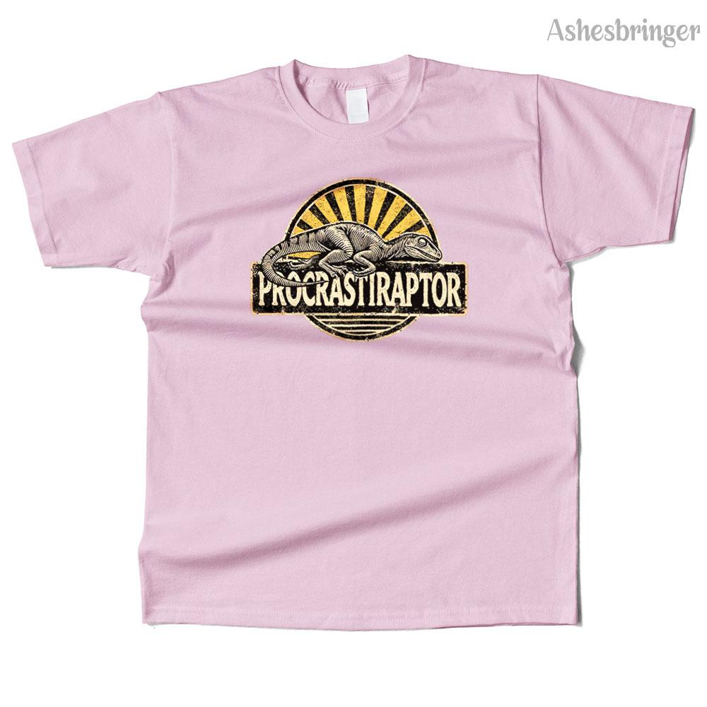 Pánské bavlněné grafické tričko Procrastiraptor Street Casual Style Tričko pro muže a ženy