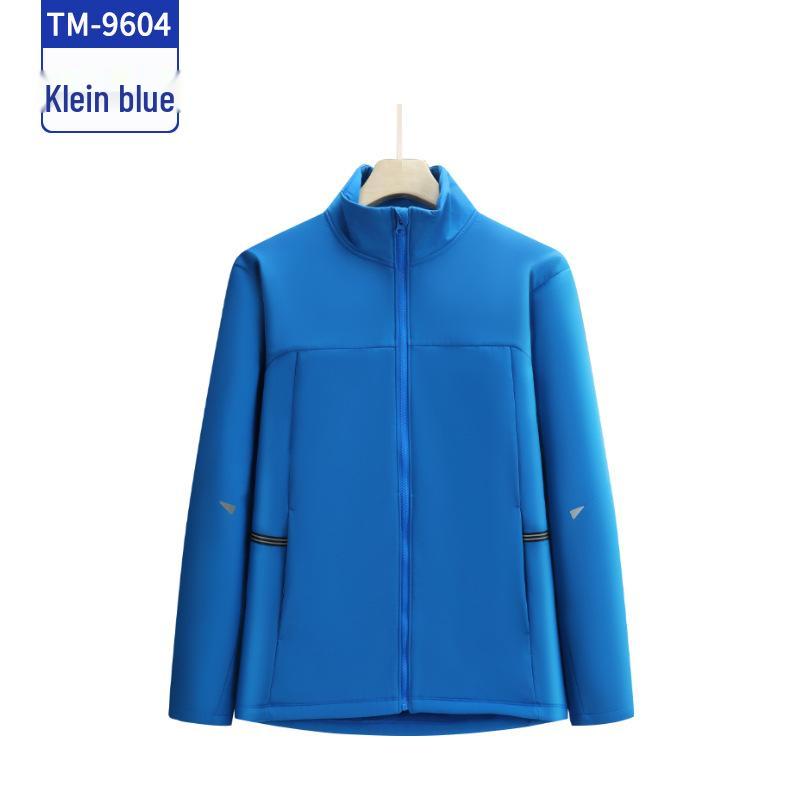 Autumn & Winter Stand Collar Velvet Windbreaker: Custom Team Outdoor Activities & Cultural Advertising Jacket.