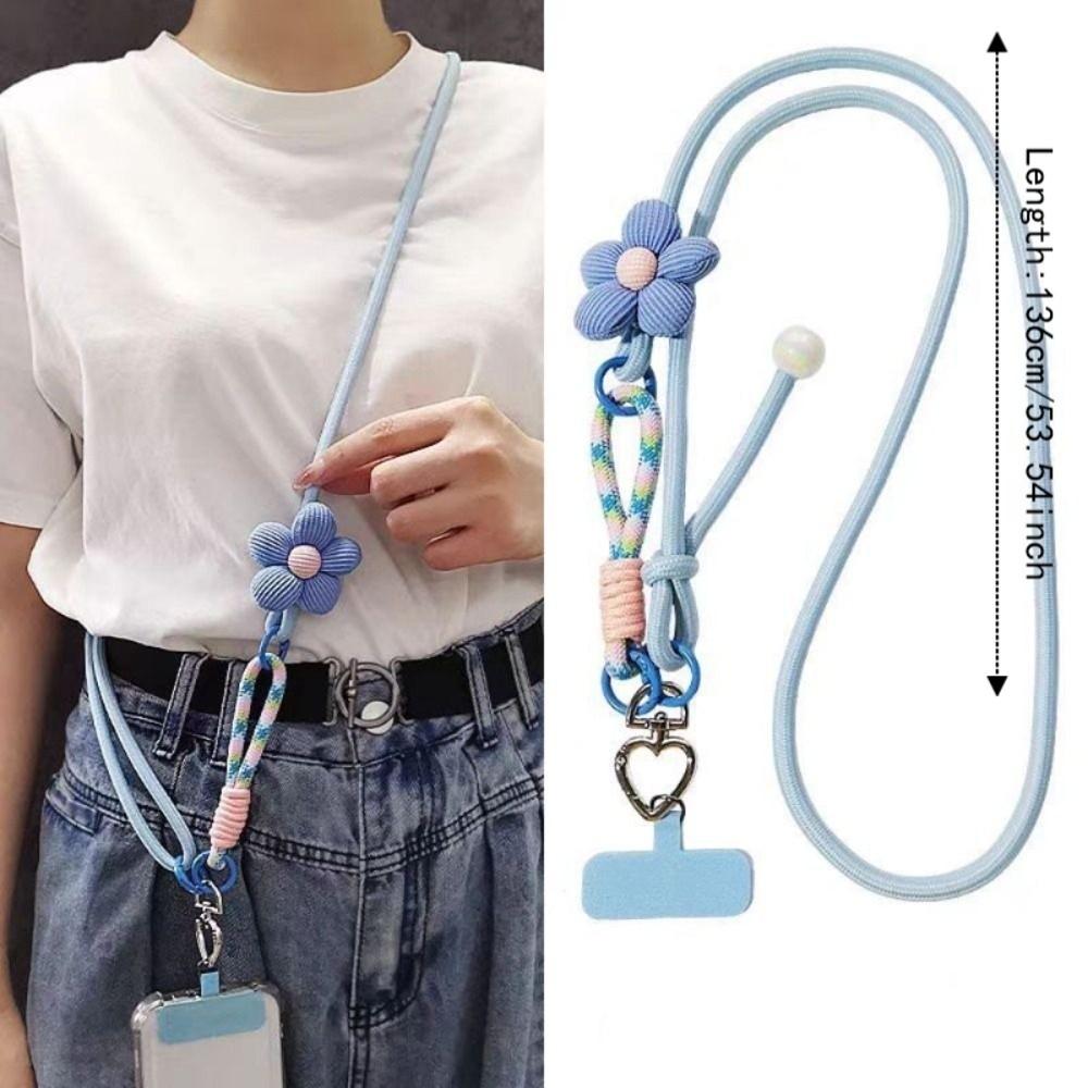Adjustable Mobile Phone Lanyard Multi-functional Mobile Phone Neck Strap DIY Use