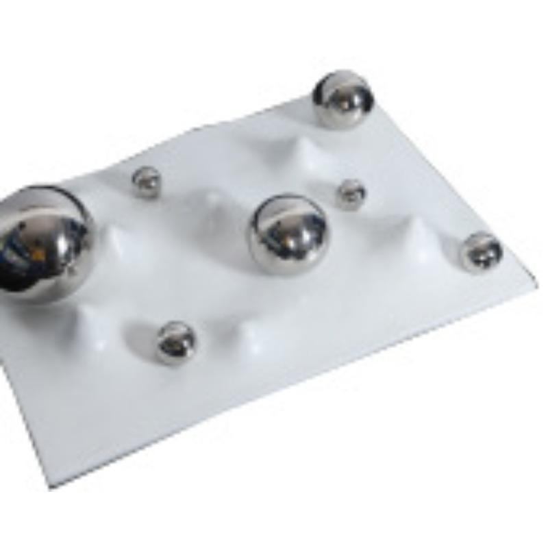 Modern Simple and Light Luxury Black Silver Metal Ball Decorative Tray Model Living Room Geometric Storage Ornaments