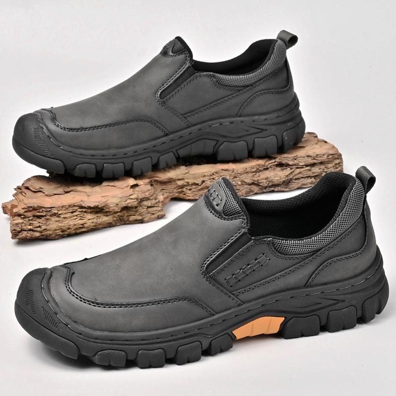 Fashion Antiskid Comfortable Trainers Leather Mens Business Shoes Stylish Handmade Male Hiking Footwear Leisure Outdoor Walking Shoe
