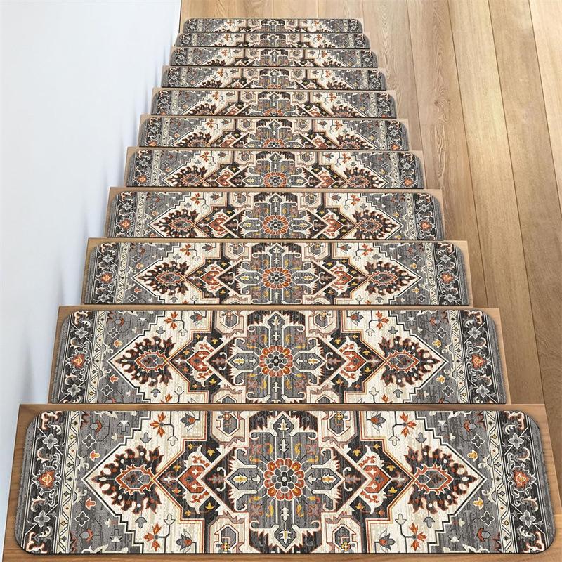 Non-Slip Carpet Stair Treads for Wooden Steps,  These Rubber Stair Runners Are Designed for Indoor Use, Providing Safety Mats