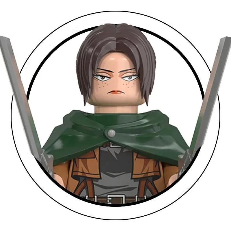 Blind Box Building Blocks Mini Model Figures Attack on Titan Levi Ackerman Eren Mikasa Giant Annie Halloween Christmas Gifts Toy