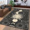 Dreamy Sun and Moon Pattern Rug Suitable for Use As an Anti-slip Game Mat for Living Room and Bedroom Sofas