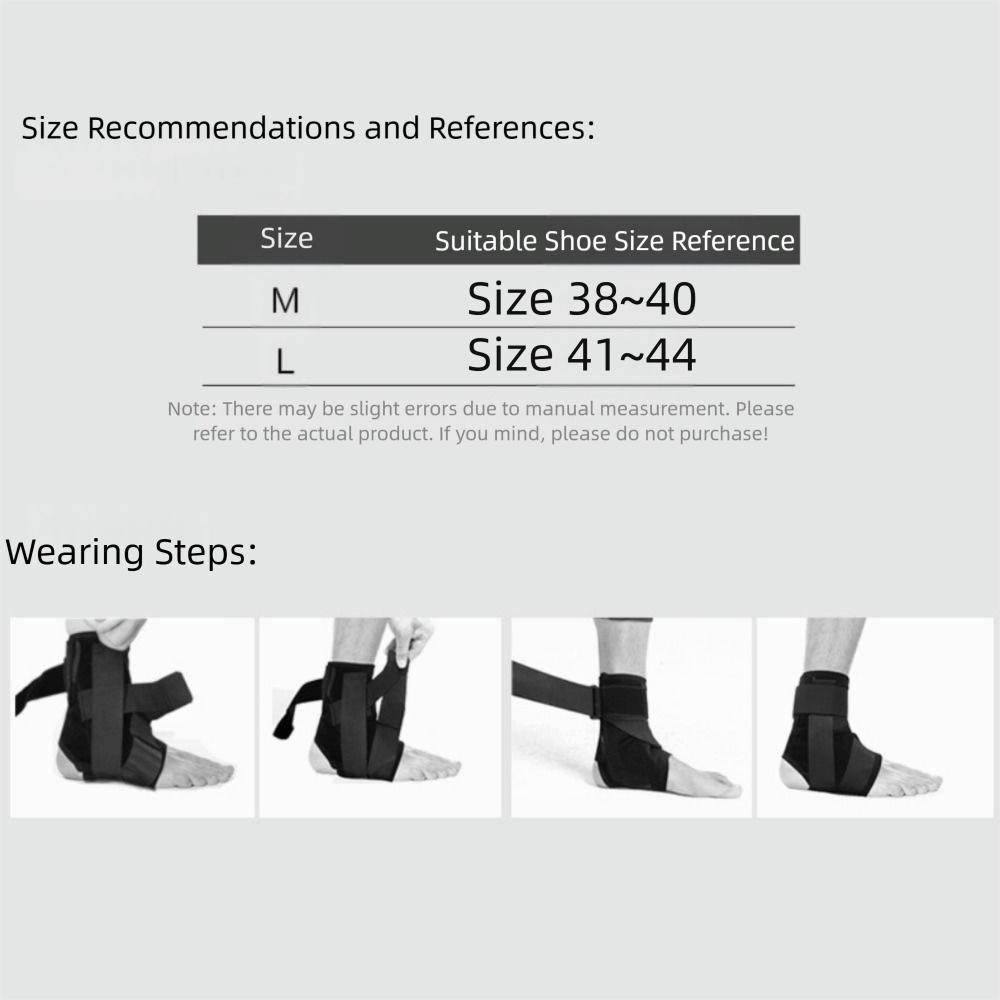 Ergonomic Design Ankle Support Wrap Adjustable Straps Foot Ankle Protector  Injury Recovery