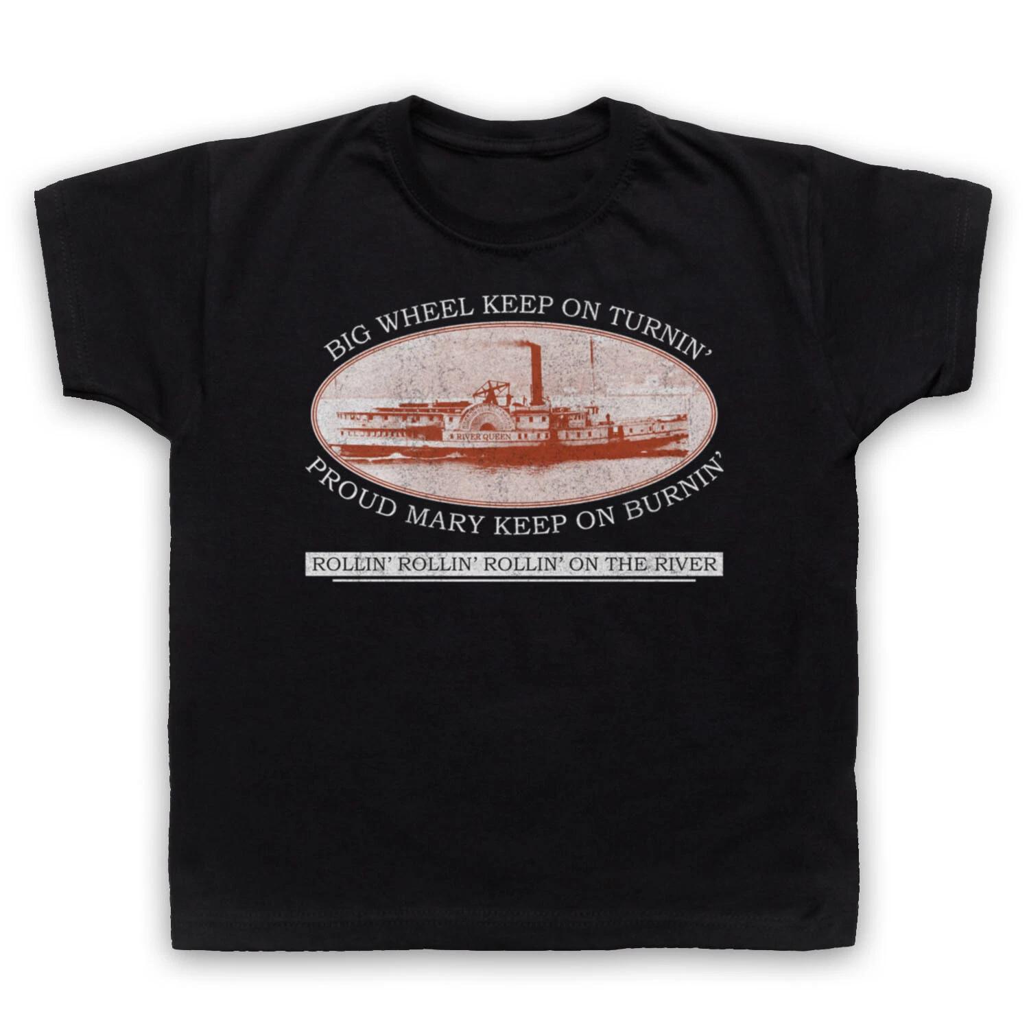 PROUD MARY UNOFFICIAL CREEDENCE CCR CLEARWATER REVIVAL KIDS CHILDS Boys Baby Children T-shirt 140