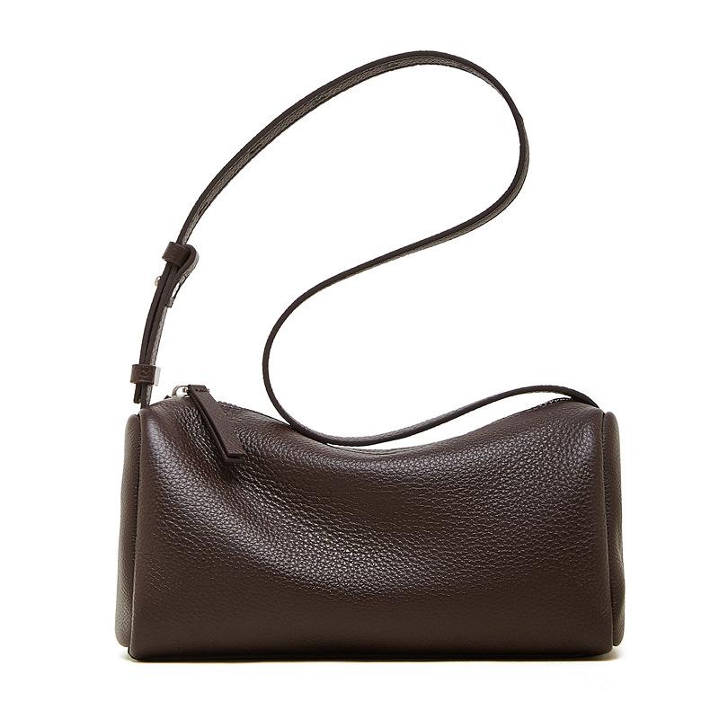 High Texture Underarm Bag Women'S Foreign Style Cylinder Bag Versatile Shoulder Bag Hand Carry Messenger Bag