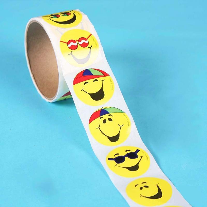 Emoji Sticker Pack 100pcs Mini Paper Stickers Smile Face Thumb Star School Teachers Rewards Sticker