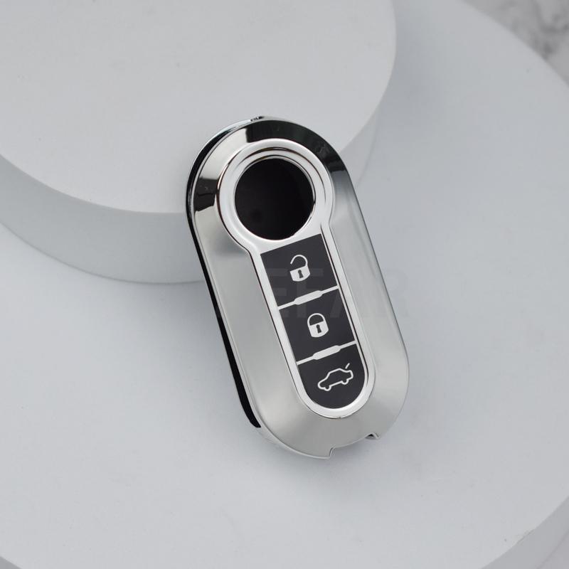 TPU Key Cover Shell For FIAT 500 Ducato Panda Punto 500Lfor Lancia Musa for Citroen Jumper for Peugeot Folding Car Key Case