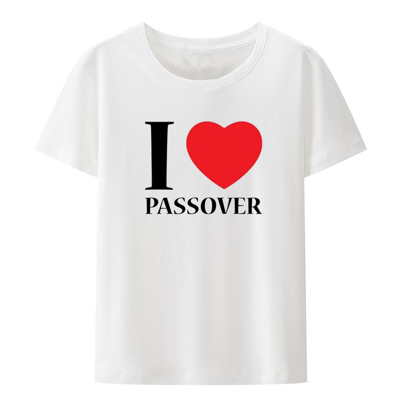 I Love Rosh Hashanah Jewish Holiday Shirt Anime Tshirt Graphic Print Top Tee Funny Tshirts Harajuku Humor Female Clothing Pair