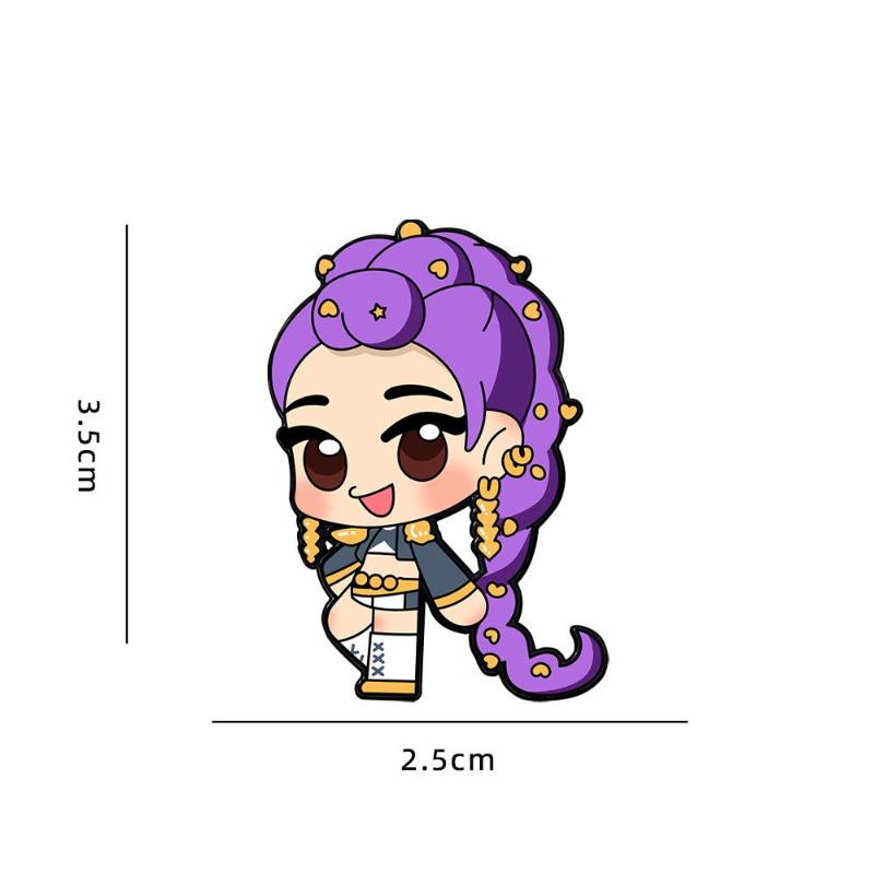 1/4 Pcs K- Enamel Brooches  Girl Group Collection Lapel Pin Cute Clothing Backpack Badge Decor Gift For Fans