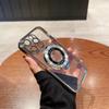Applicable To IPhone 16 Mobile Phone Case Magnetic Suction Bracket Transparent Electroplating 14 Apple 15 Pro Protective Case 3 with Lens Film