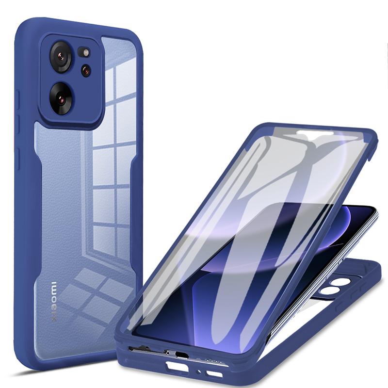 360 Full Body Screen Protector Case For Redmi K80 Pro K70 K70E K60 Ultra K50 K40 Transparent Double Sided Silicone Bumper Cover
