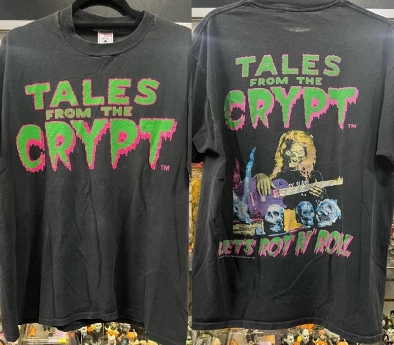 Tales From The Crypt Movie 90s Rare Design 2 sided Black T shirt Men Women XL