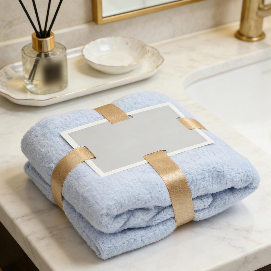 Soft Plush Feel Coral Fleece Towel Excellent Absorbency