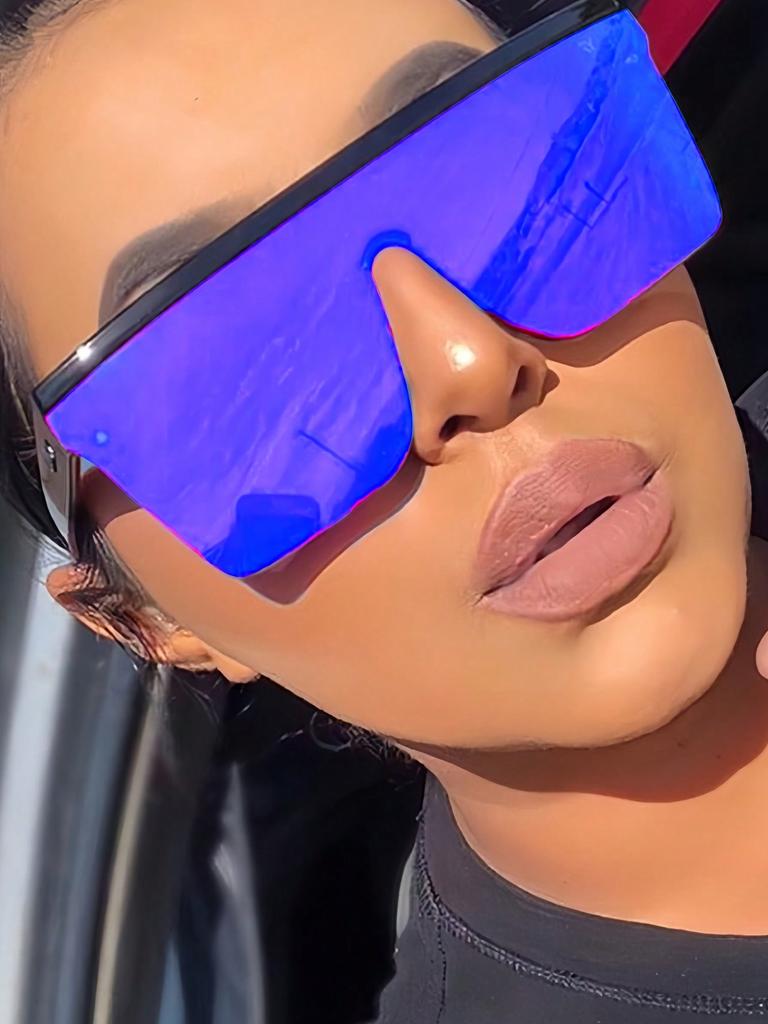 New Thick Frame Sunglasses Trend Box Foreign Trade Glasses Personality Big Frame Sunglasses WOMEN'S Sunglasses MEN'S Sunglasses