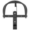 Porte bride mural noir fer