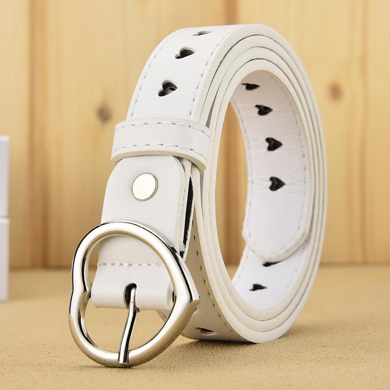 Love Hollow Belt Men'S Heart-Shaped Women'S Belt Heart-Shaped Porous Decoration With Jeans Belt