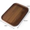 Creative Walnut Dessert & Fruit Plate with Teacup Holder - Bamboo & Wood Tea Tray