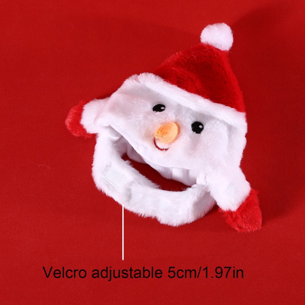 Soft Cat Santa Hat Comfortable Puppy Xmas Caps Decorative Dog Christmas Hat Christmas