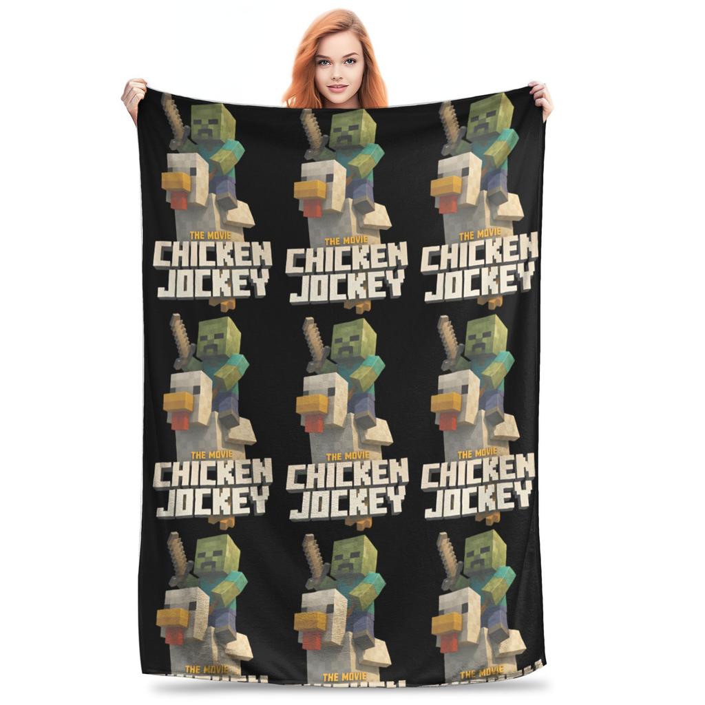 Chicken Jockey Blankets  Fuzzy Awesome Soft Throw Blankets for Home All Season