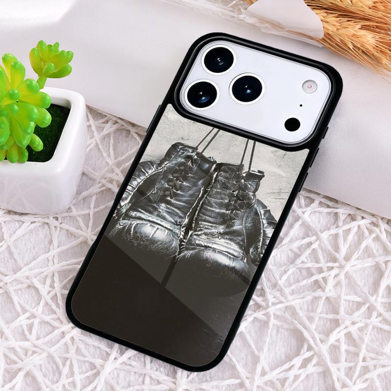 Boxing Gloves Hanging On a Wall Phone Case for iPhone 17 Air 16 15 11 12 14 13 Pro Max Shockproof Cover