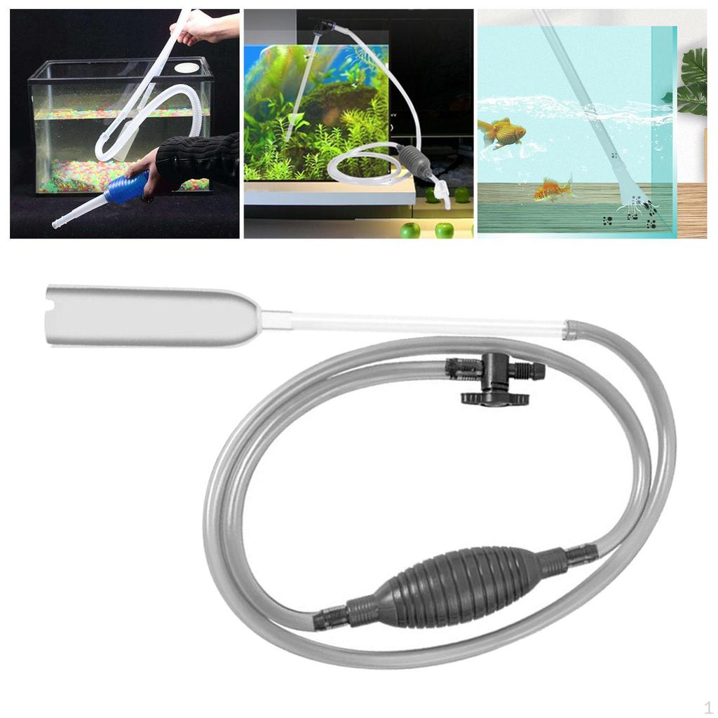 Aquarium Water Changer Gravel & Cleaner Fish Tank Siphon Cleaning Tools