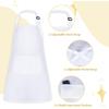 Chef Apron Set with Hat Sleeve Outfit Costume Toddler Adjustable Aprons Cooking Baking Painting