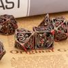 Blood Dragon Metal Dice Set For Dungeons And Dragons, Polyhedral Dice Set,  Rpg Dice, Metal D&D Dice Set Gifts, D And D D Dice