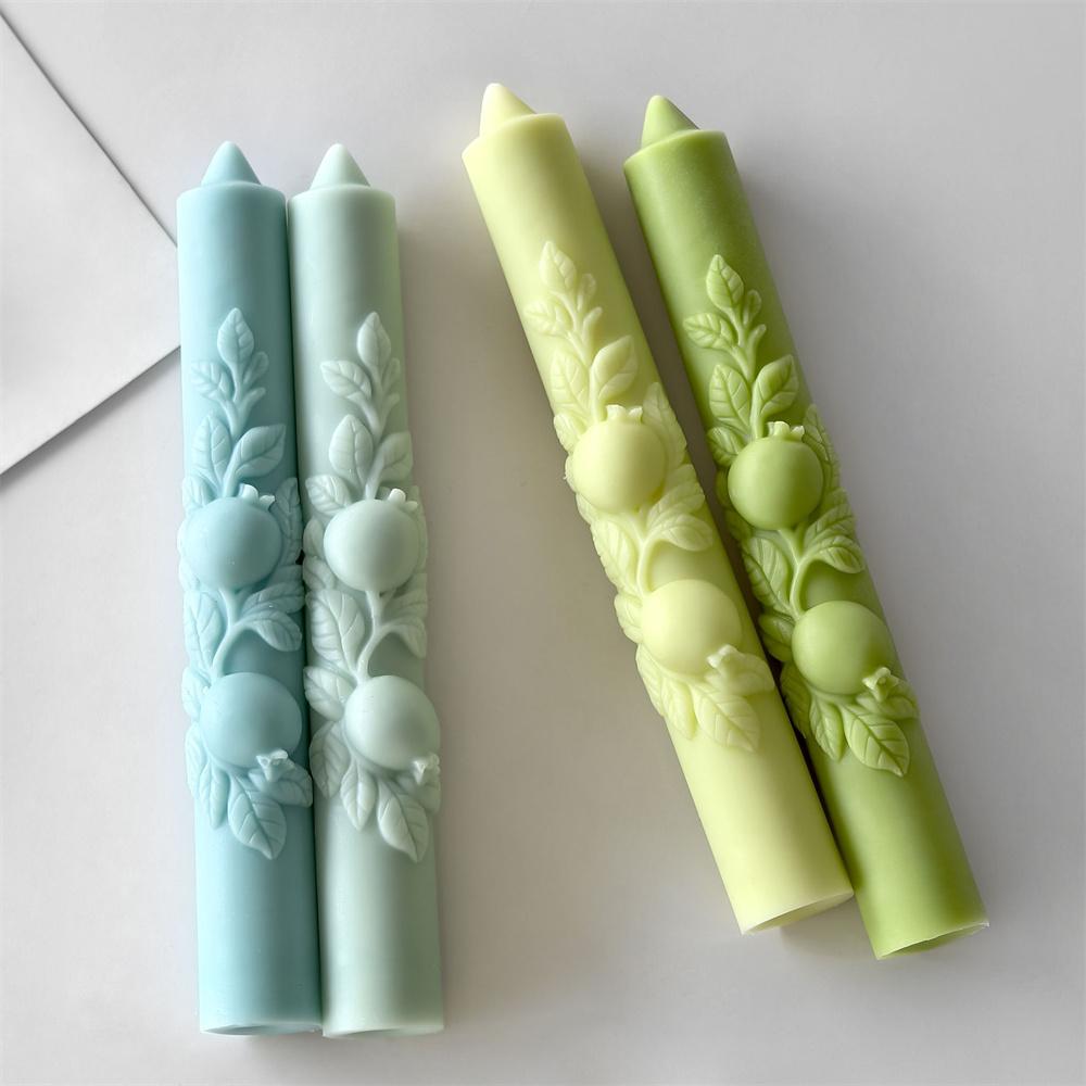 Handmade Candle Mold Heat-Resistant Silicone Candle Mold Long Rod Candle Mold Non-Toxic