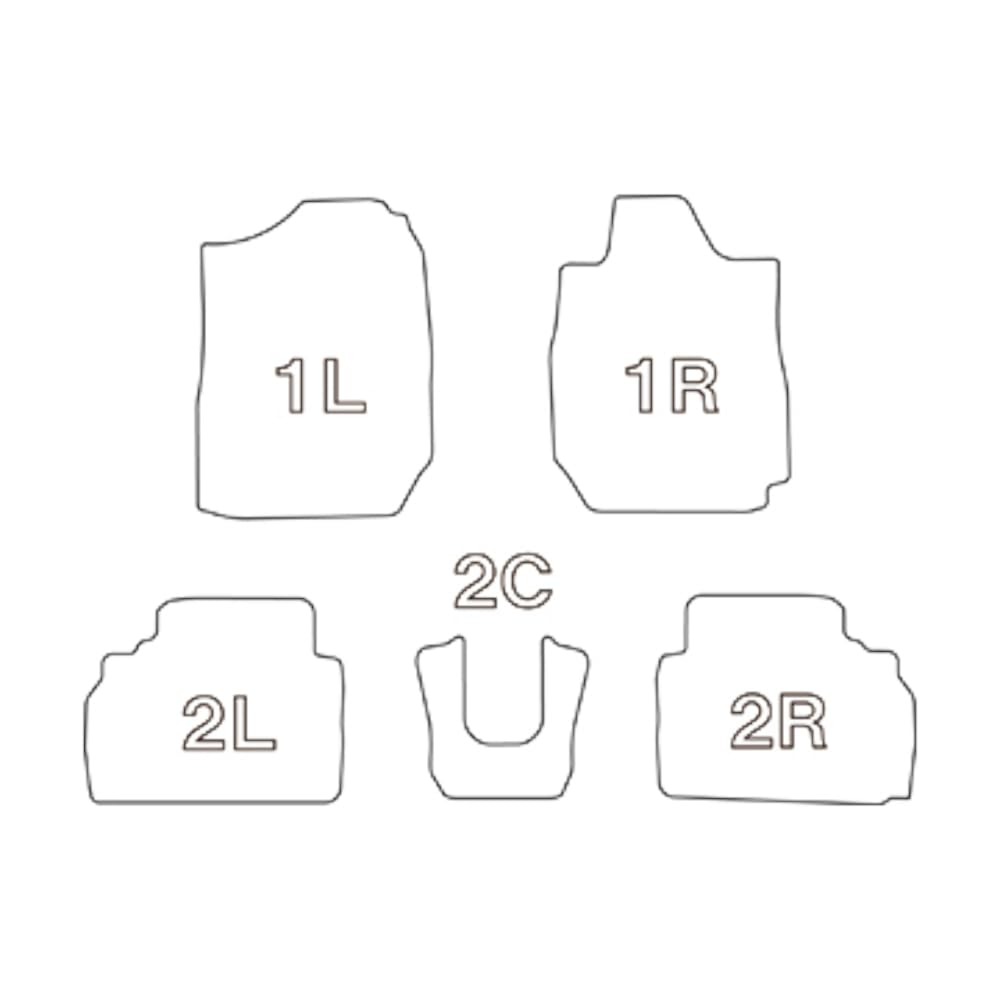 Clazzio 3D Rubber Floor Mat Set for Suzuki Jimny Jimny Sierra JB64W JB74W (2018-Present) / 1st & 2nd Row AT