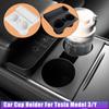 For Tesla Model 3 Y Central Control Cup Stopper New One-piece Silicone Cup Holder Storage Box Coaster Modification Accessories