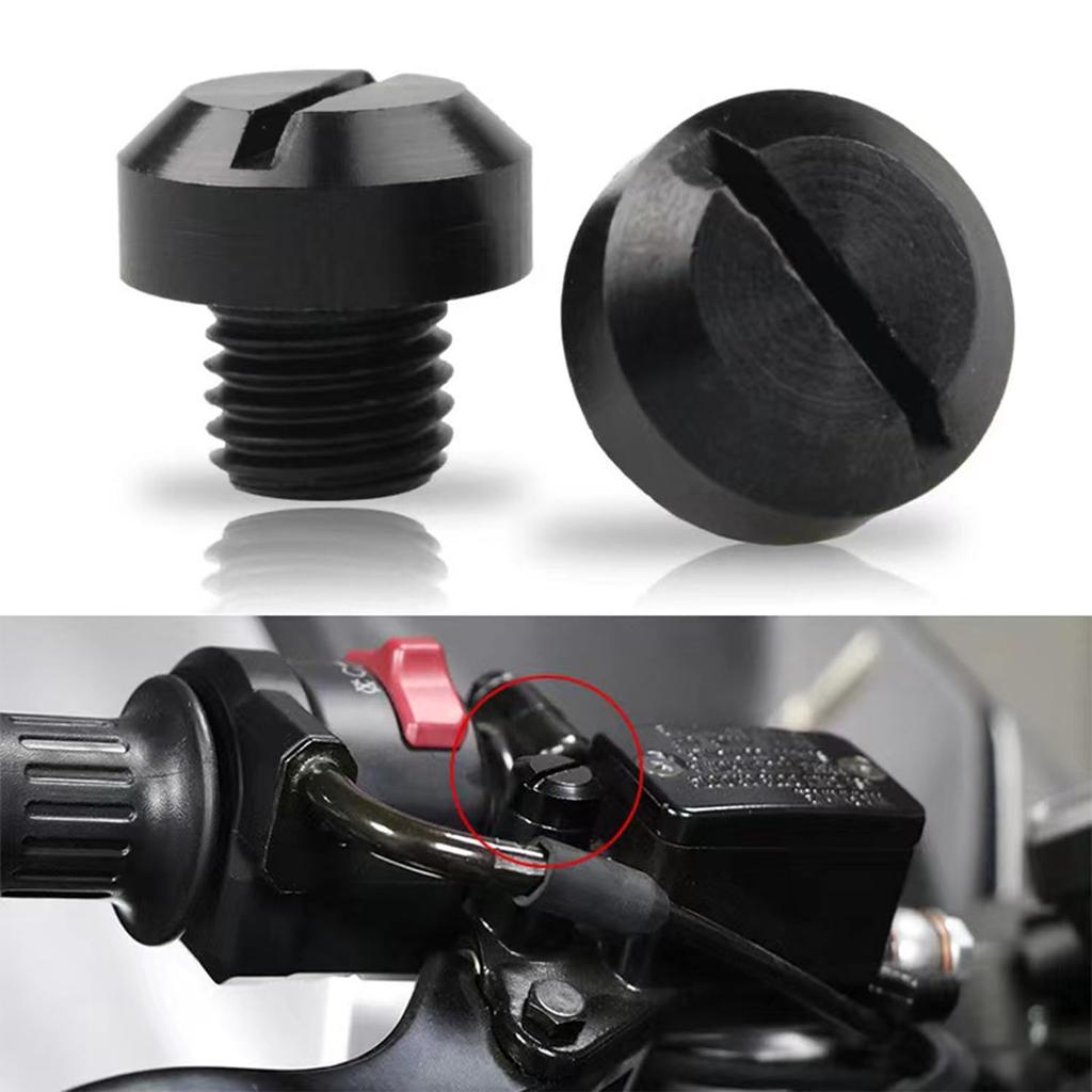 JooBsoso Mirror Hole Cover Cap, Positive Screw Bolt, Aluminum, Suitable for Motorcycle Rearview Mirror,
