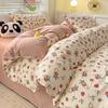 Class A Maternal And Infant Grade Bubble Cotton Bed Four-Piece Set Washed Cotton Bed Sheet Quilt Cover Bed Hat Student Dormitory 3Pcs Set